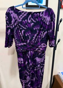 Purple Patterned Dress