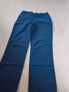 Blue Straight Fit Pants