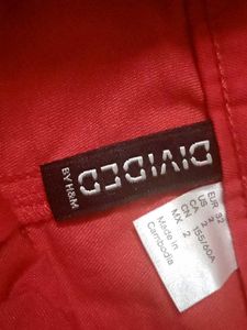 Red Shorts Denim. Women.