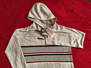 TEAMSPIRIT solid Grey Hooded Jumper