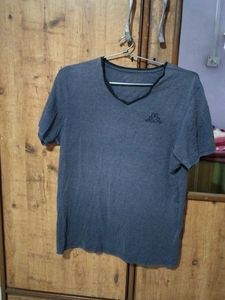 Kappa Grey V-Neck T-Shirt