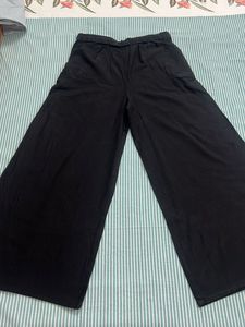 Black Cotton Palazzo ( Pant )