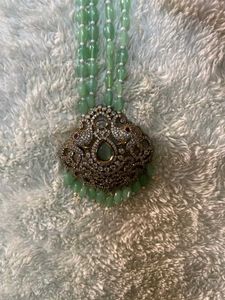 Mint Beaded Necklace Set