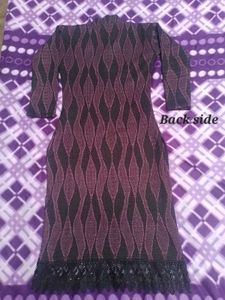 Black &amp; purple garam kurti