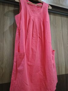 A-line Pink Dress
