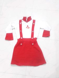 Vintage-Inspired Red &amp; White Dress