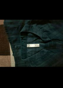 Branded Stylist Denim Checked  Kurti..