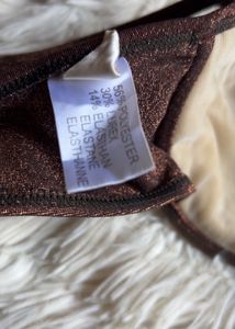 Sparkly Bronze Bikini Top