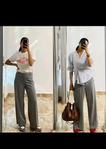 H&amp;M Black Wide Leg Trousers