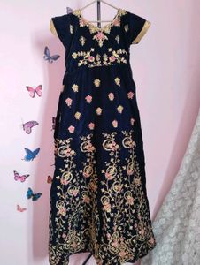 Elegant Embroidered Ethnic Gown