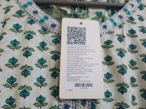 Green Print Midi Dress
