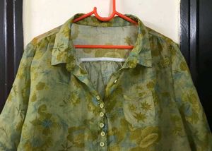 Floral Button-Down Top