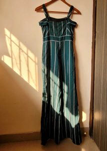 Sleeveless Green Jumpsuit