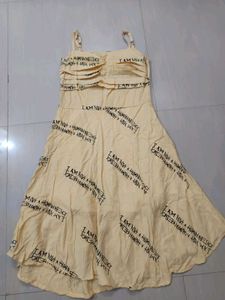 New Typographic Dress And Long Shrugs Set