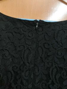Charming Black Lace Mini Dress