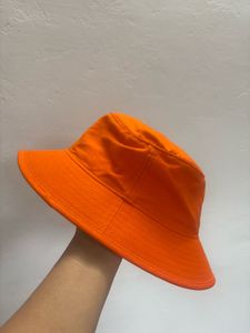 Orange Bucket Hat with Shield