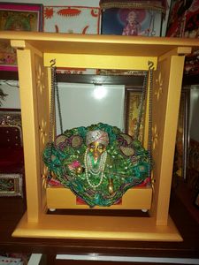 WOODEN laddo Gopal Ji Jhulaa