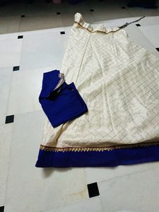 White Purple Choli