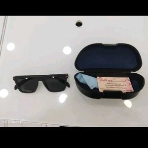 Black Framed Sunglasses with Case