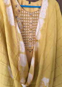 Green Embroidered Kurta Set XXL