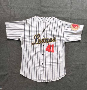 Vintage &#34;Leones&#34; Pinstripe Jersey