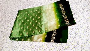 Green  silk saree