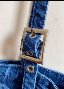 Corset Style Denim Top