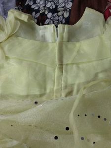 Cute Yellow Ruffled Party Dress