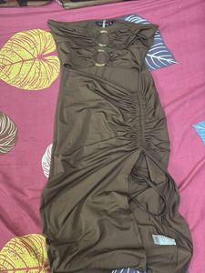 Amazing Brown Party Dress