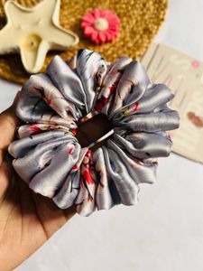 Printed Satin Scrunchies