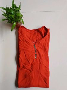 Elegant Orange Kurta