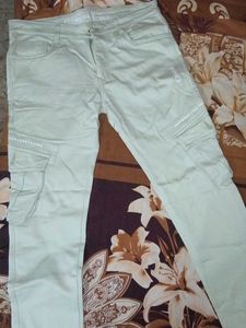 Men's Light Green Cargo Pants(cash Pls)