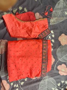 elegant wedding saree with blouse