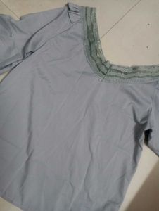 Grey Cute Top