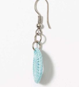 Aqua Blue Hoop Earrings – Lightweight &amp; Elegant