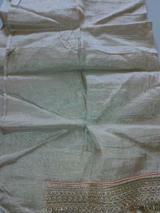 Unstiched Gold Blouse Cloth