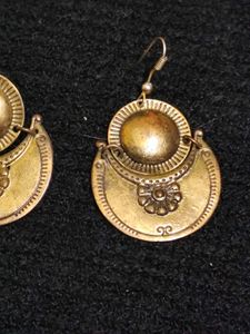 Vintage Pure Brass Earrings