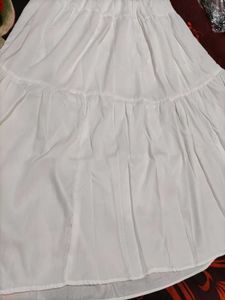White Ethnic Skirt