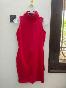 Hot Pink Sleeveless Dress