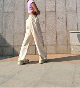 Beige Parachute Pant