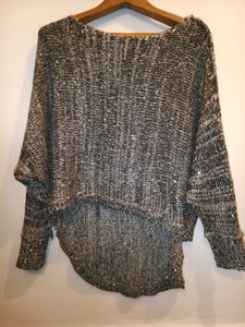 Sparkly Knit Hi-Lo Sweater Size S/M/L