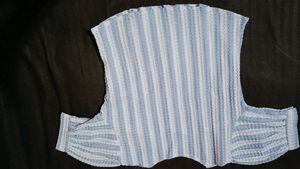 Blue And White Stylish Top