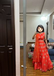 Indo-western Lehanga - Gotta Patti Work