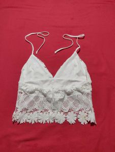 Trendy White Lace Bralette Top 💕 | Stylish &amp; Comf