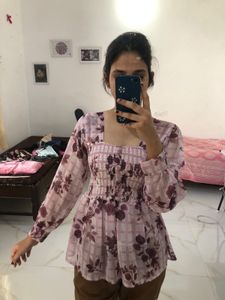 Flower Printed Top