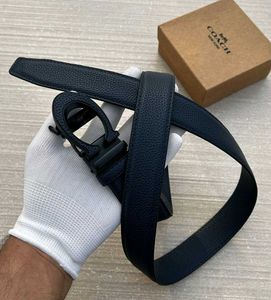 COACH MENS PREMIUM AUTO LOCK BELT WITH BOX