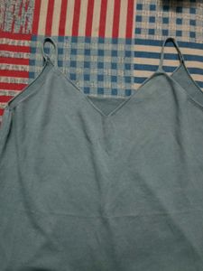 Blue V-neck Cami Tank