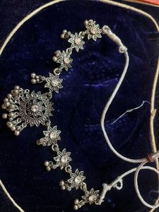 Silver Tone Floral Hair Jewelry