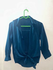 Sea Blue Green Coord Set Only Top