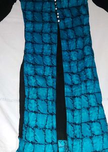 Stylish Blue & Black Kurta